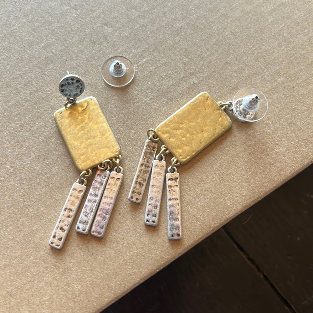 Two tone earrings